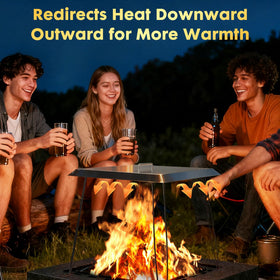 AHUAWA Foldable legs extended to 24 inches for improved airflow around seating.