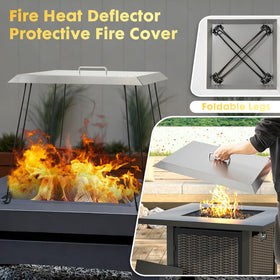 AHUAWA Protective cover mode shields the pit from rain and debris.