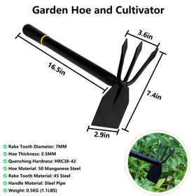 AHUDKKY hoe handle ergonomic for comfortable grip during extended garden sessions