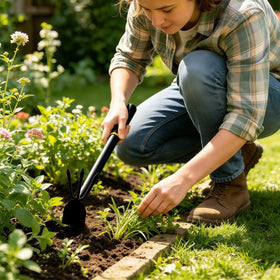 AHUDKKY weed removal action helps clear beds without heavy tools