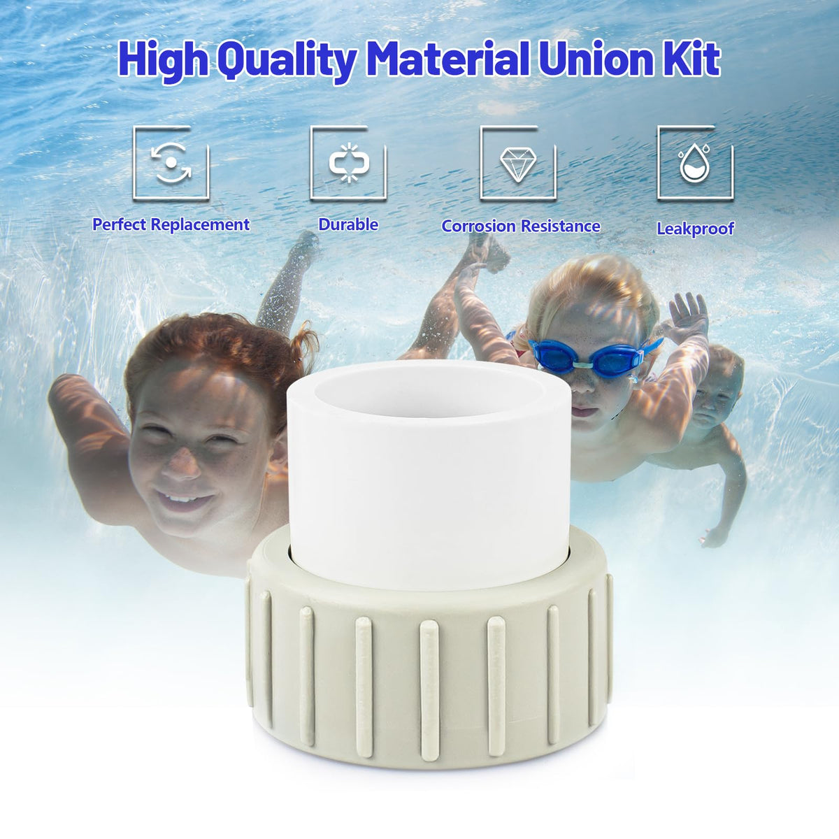 Ahuliao 2in external slip connection for smooth piping integration