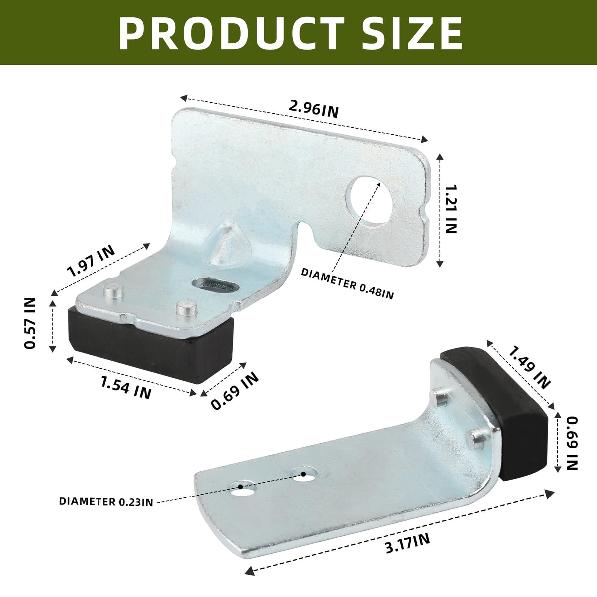 Ahuliao deck brake assembly 983-04511 with precise fit and durable steel.