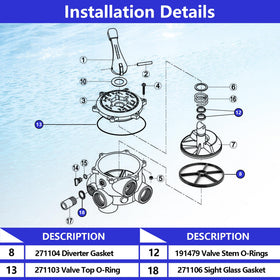 Ahuliao multiport valve gasket pack facilitates quick replacements and longer valve life.