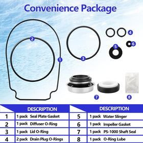 Ahuliao Pentair impeller gasket supports smooth performance and leak protection
