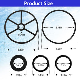 Ahuliao valve top o-ring provides a tight seal for top-mount multiport valves.