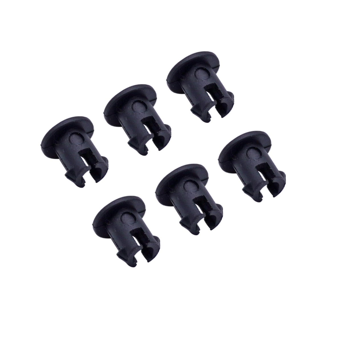 AIB2C linkage retaining bushing closeup shows durable plastic construction for Kohler engine throttle linkage