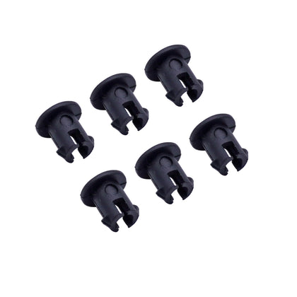 AIB2C linkage retaining bushing closeup shows durable plastic construction for Kohler engine throttle linkage