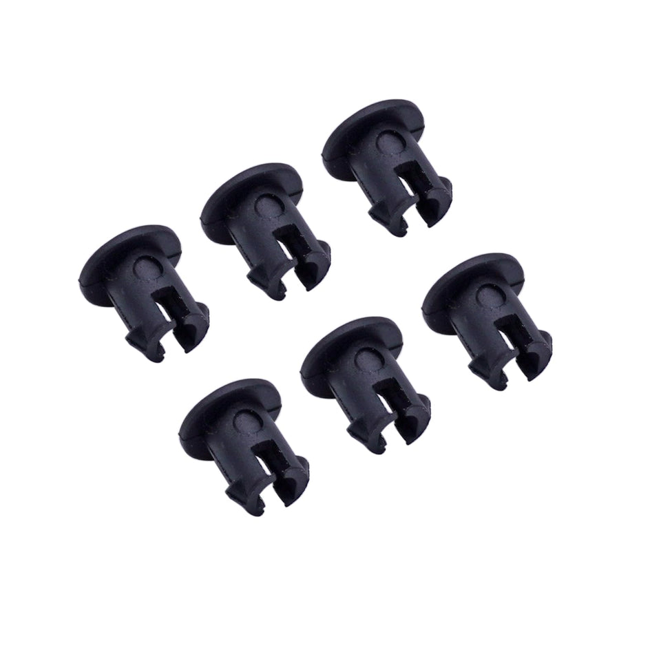 AIB2C linkage retaining bushing closeup shows durable plastic construction for Kohler engine throttle linkage