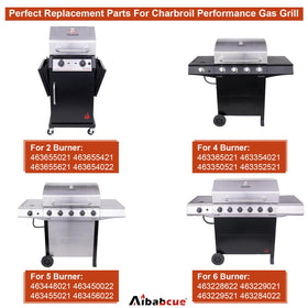 Aibabcue adjustable crossover tubes for stable flame control