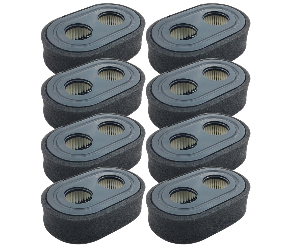 AiBiCi 593260 air filter pack back view showing eight-pack design