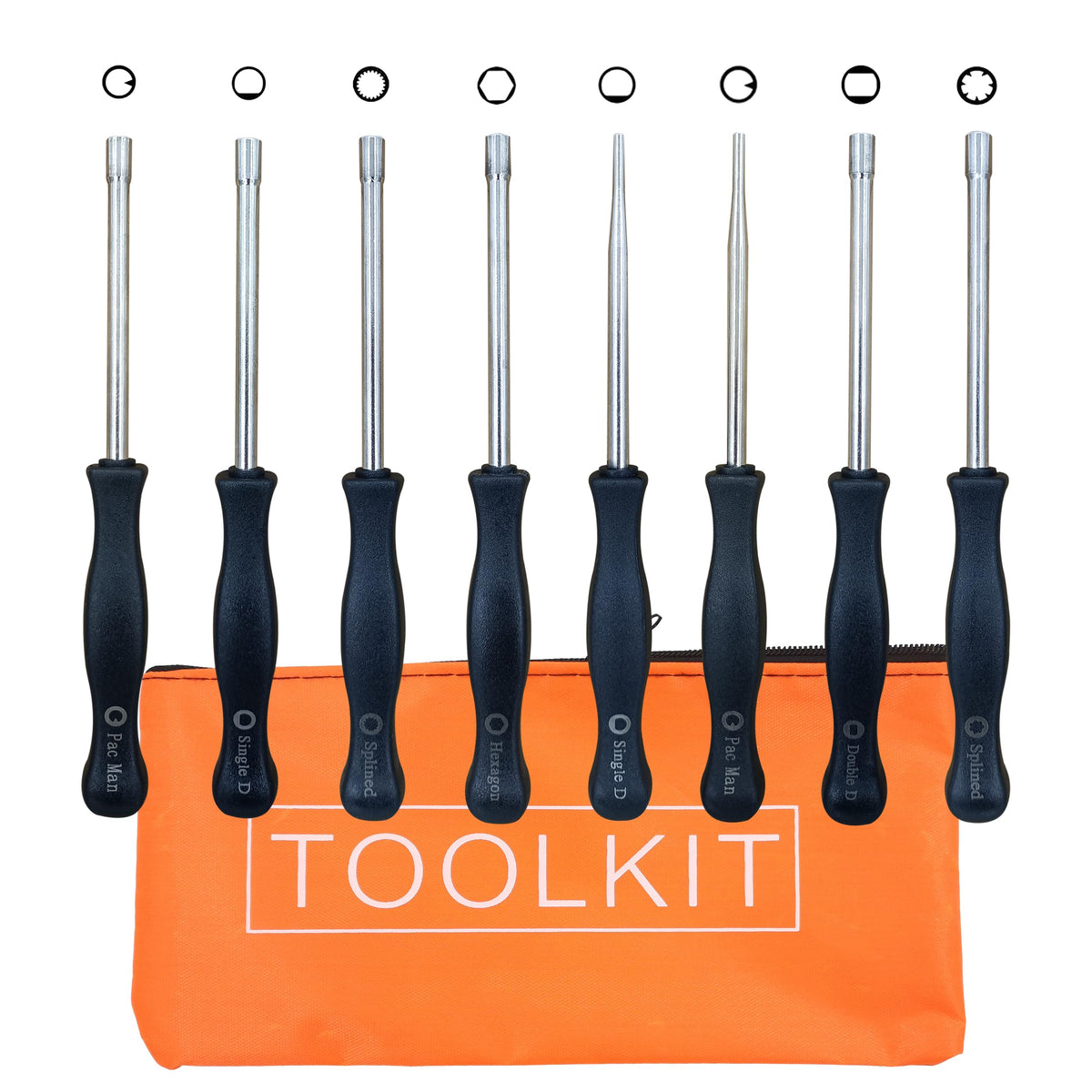 AiBiCi carburetor tool with 21-teeth splined for precise tuning on Stihl and Husqvarna engines.