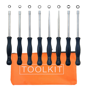 AiBiCi carburetor tool with 21-teeth splined for precise tuning on Stihl and Husqvarna engines.