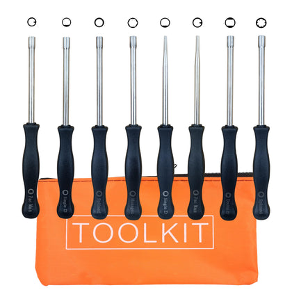 AiBiCi carburetor tool with 21-teeth splined for precise tuning on Stihl and Husqvarna engines.