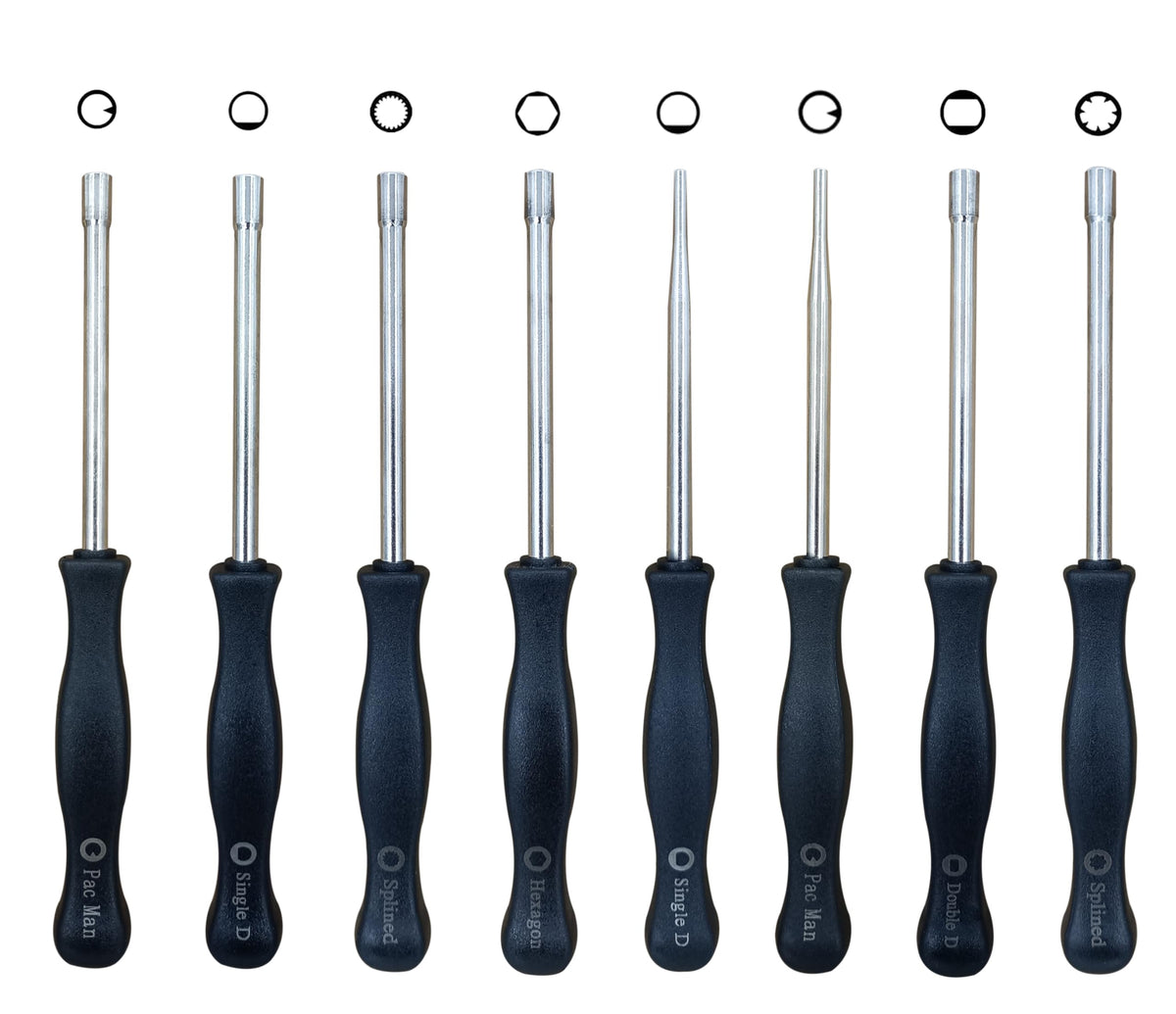 AiBiCi single D bit for fine calibration on chainsaws and trimmers.