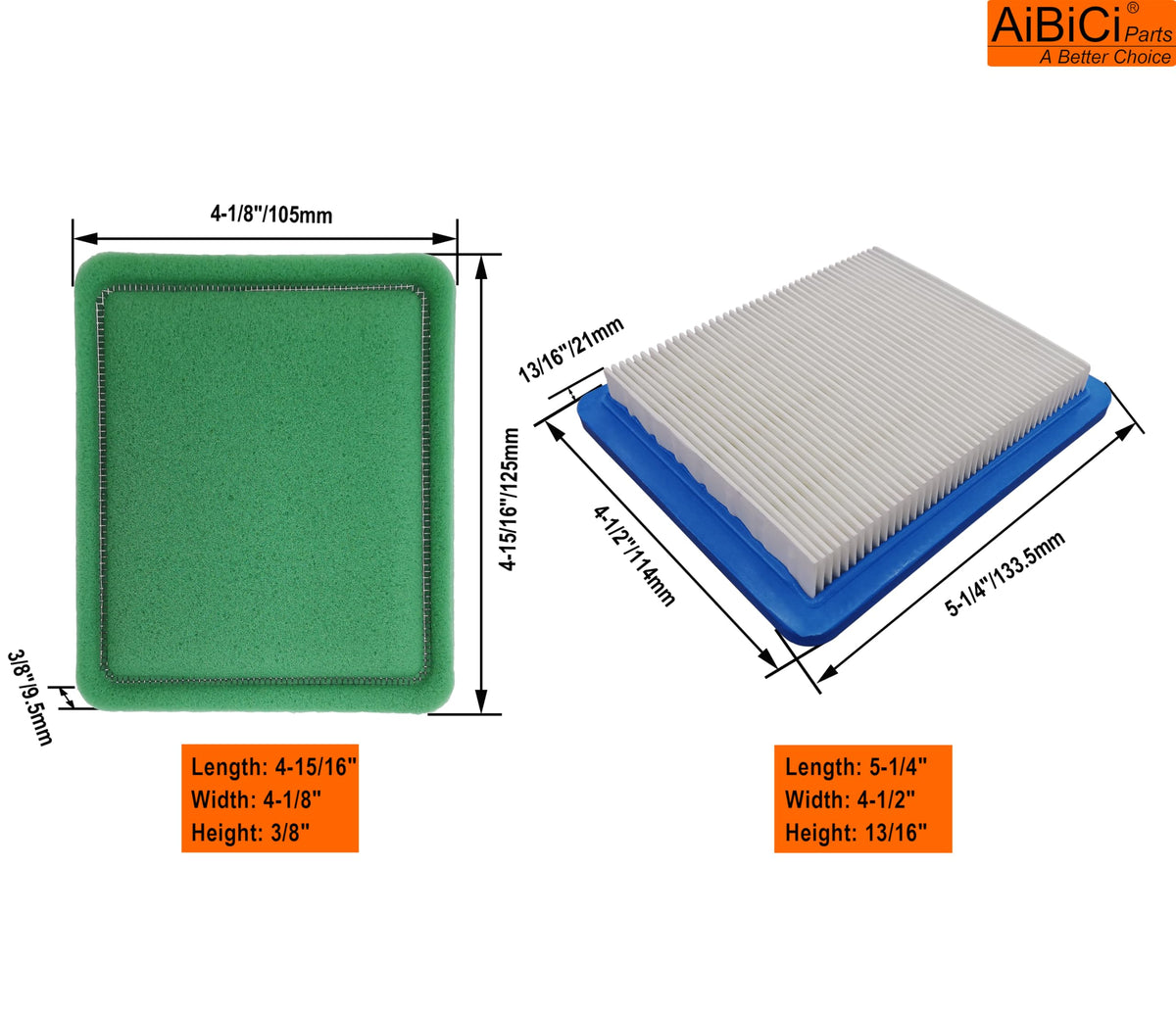 AiBiCi pre-filter foam close-up included in the pack.