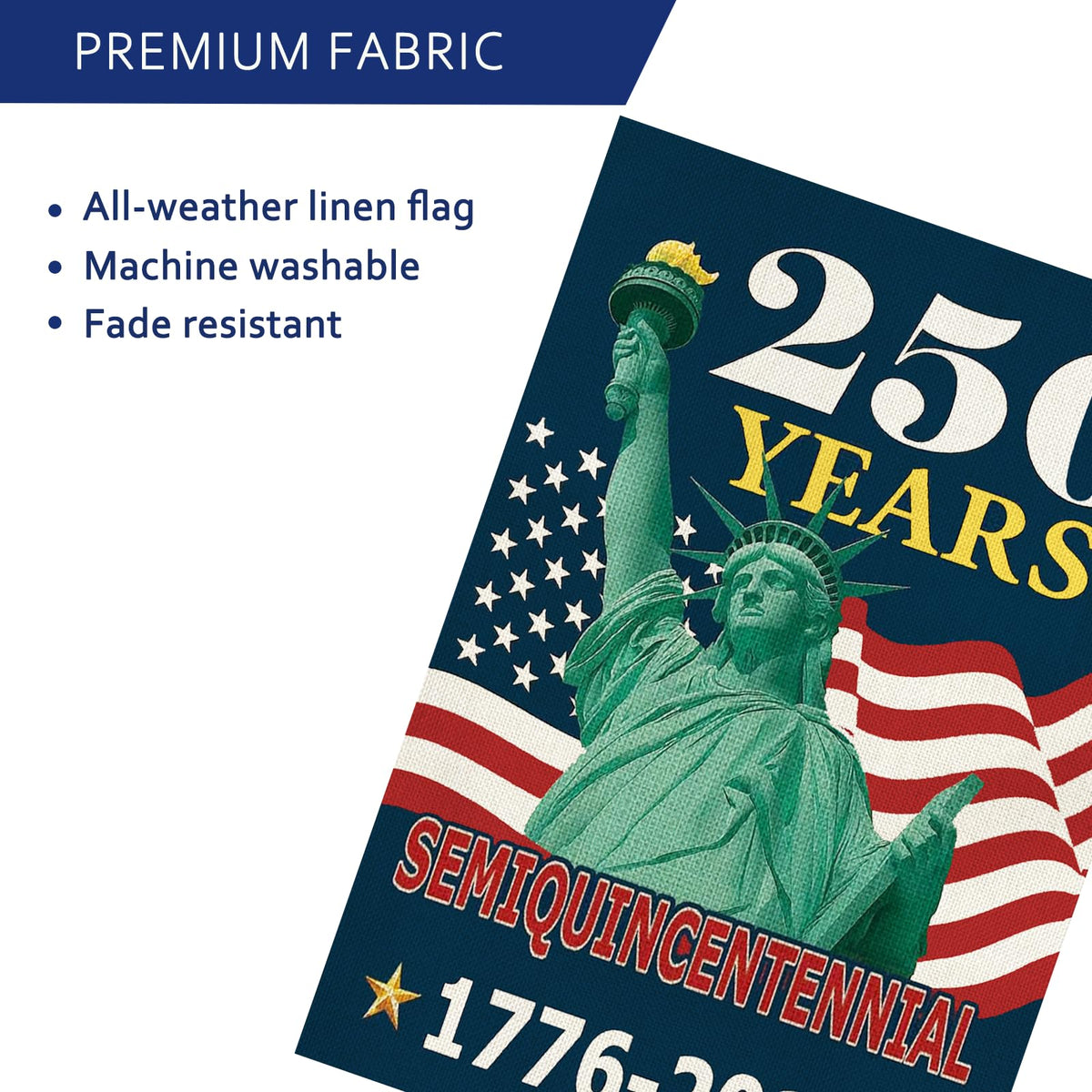 AIBOLYNE 250-year anniversary flag for outdoor celebration