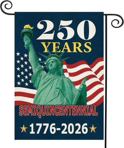 AIBOLYNE 250th anniversary flag with Statue of Liberty motif for outdoor display