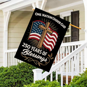 AIBOLYNE patriotic-artwork-flag brings seasonal pride to homes and gardens.