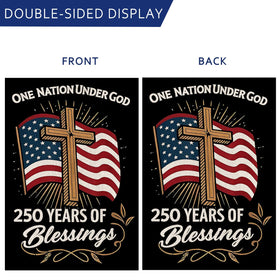AIBOLYNE us-flag-250th-anniversary-design: bold cross and flag motif for festive front-yard displays.