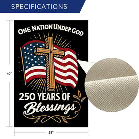 AIBOLYNE yard-sign-28x40-burlap optimized for outdoor placement on patios.