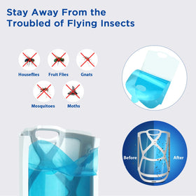 AICase UV light lure attracts flies and gnats for targeted indoor control.