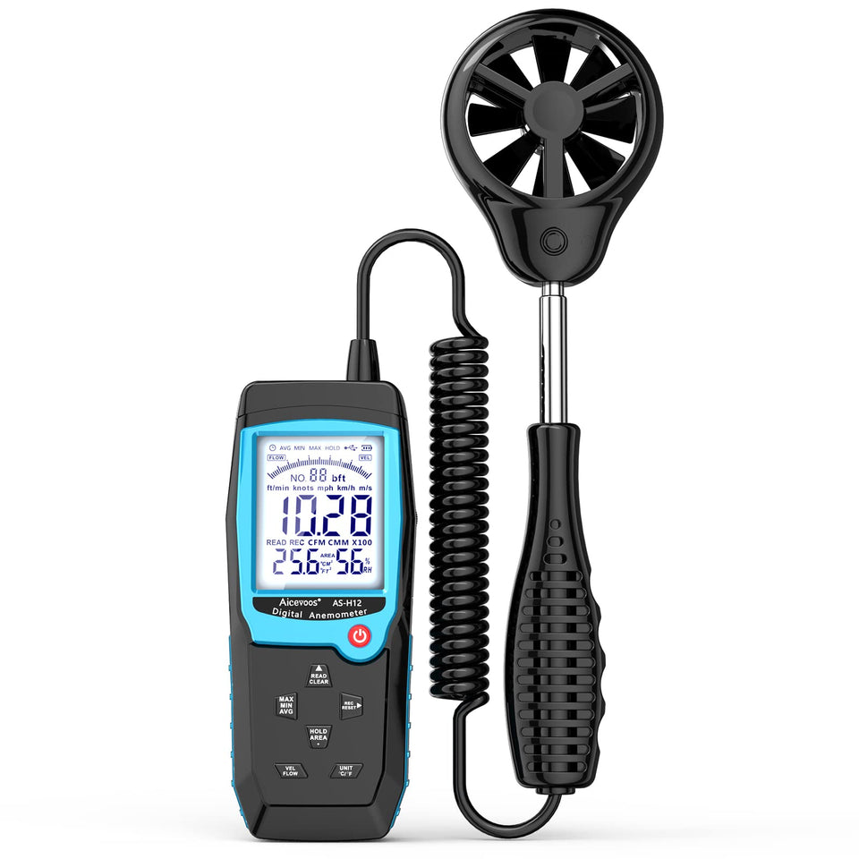 Aicevoos H12 extendable wind sensor for precise readings in tight spots.