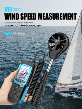 Aicevoos H12 wind speed units display enables quick unit switching.