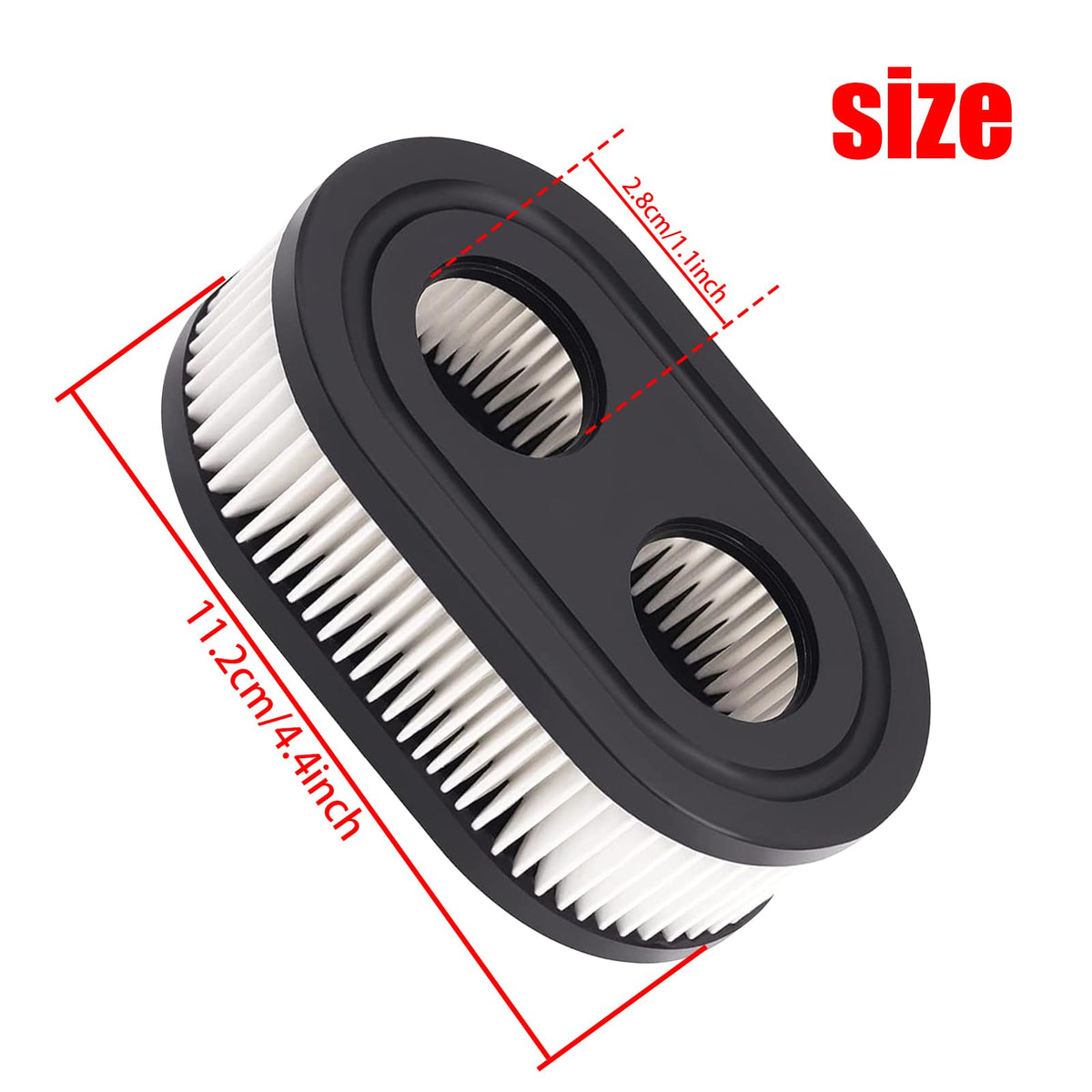 Aiddito 593260 air filter paper detail highlights high permeability for clean airflow.