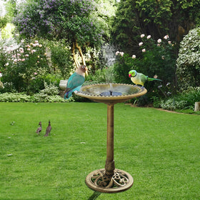 Aiddwrron Bird Bath withstands sun and cold for year round garden use.