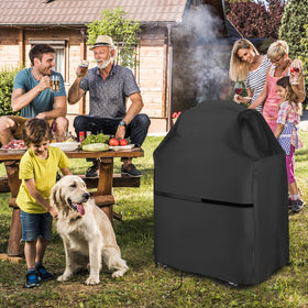 Aidetech Grill Griddle Cover durable fabric guards against rain and sun fade.