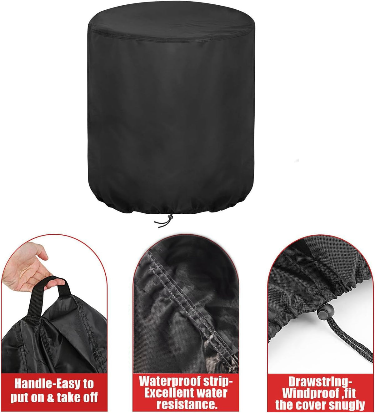 Aidetech cover with plastic buckles and secure hem for snug fit