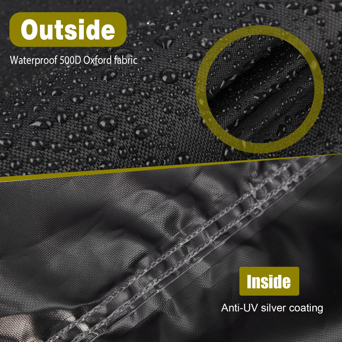 Aidetech cover is easy to clean with hose or damp cloth.