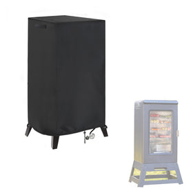 Aidetech Smoker Cover East Oak Ridgewood Pro 30-inch front view for durable outdoor protection.
