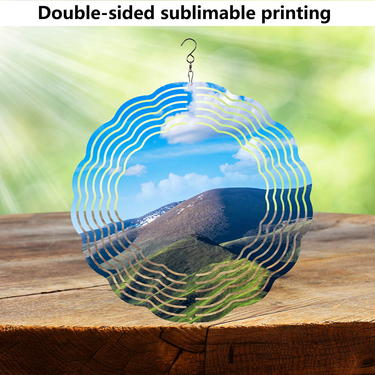 AiDiYGECO heat-press sublimation blank, 10-inch size, easy craft projects.