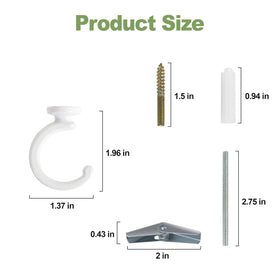Aidoclip durable metal ceiling hook offers long-lasting hanging solution
