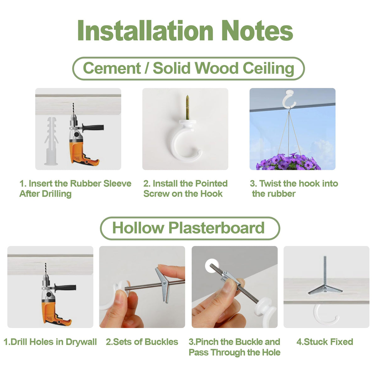Aidoclip outdoor hanger ceiling hook suitable for patio decorations