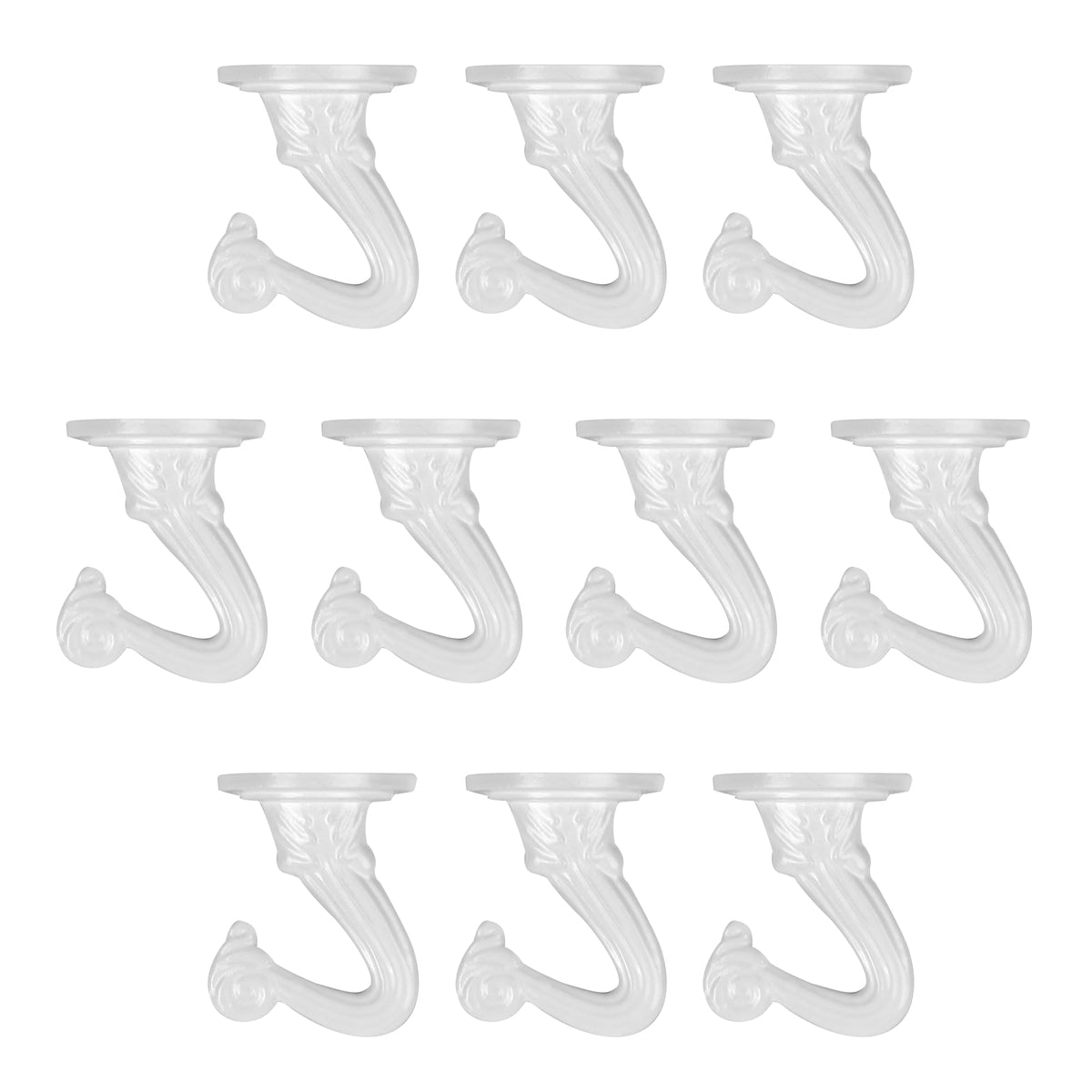 Aidoclip ceiling swag hook set white mounted on ceiling holding plant pot securely