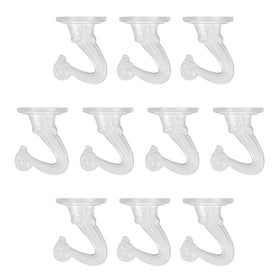 Aidoclip ceiling swag hook set white mounted on ceiling holding plant pot securely
