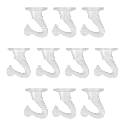 Aidoclip ceiling swag hook set white mounted on ceiling holding plant pot securely