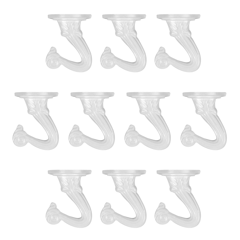 Aidoclip ceiling swag hook set white mounted on ceiling holding plant pot securely