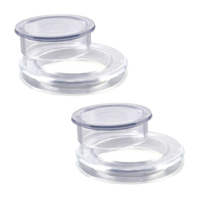 AIEX transparent silicone umbrella hole ring fits 2-inch tables reduces wobble