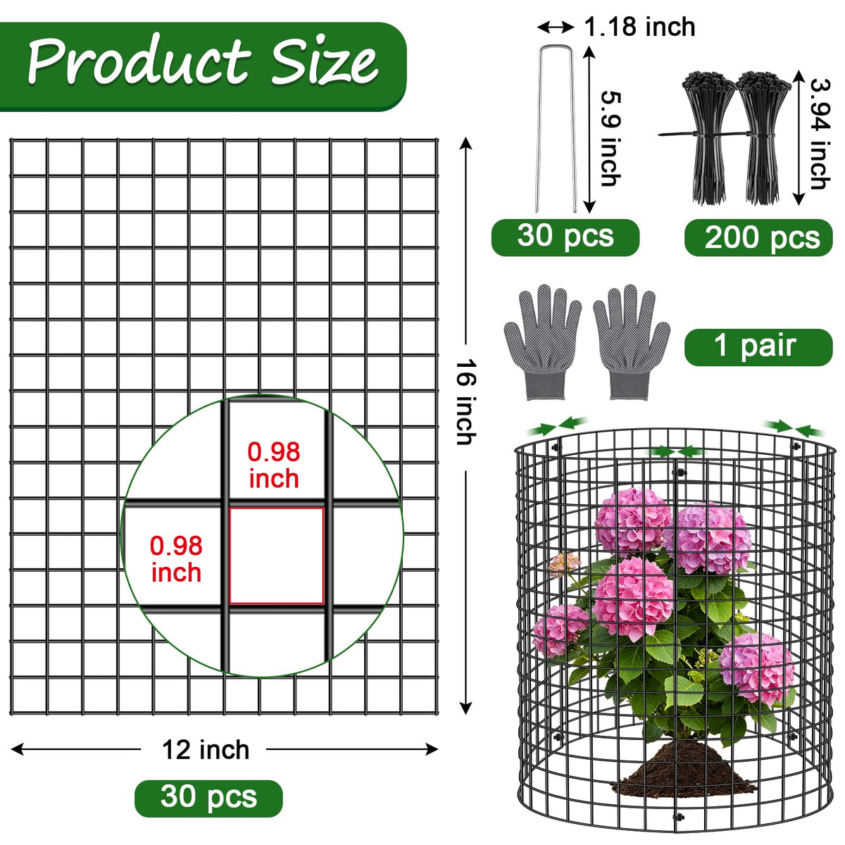 Aifanss metal chicken-wire cloche guarding garden beds from small animals