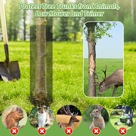 Aifanss deer and rabbit protection helps minimize bark damage in yards.