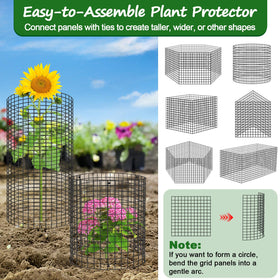 Aifanss rabbit-deterrent barrier shield protecting garden plants
