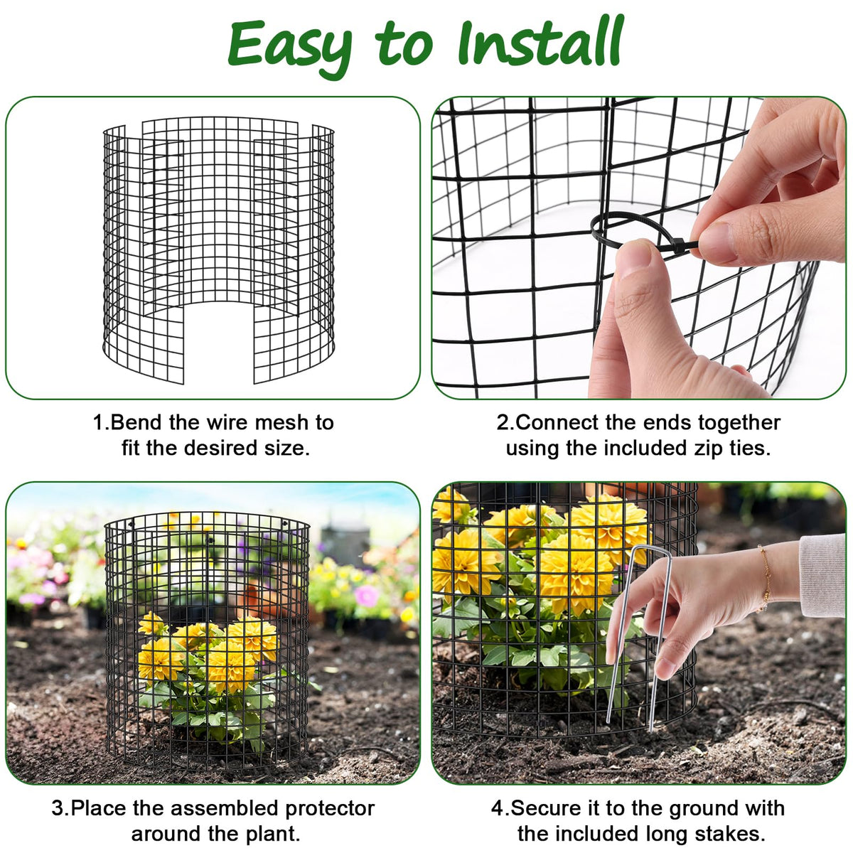 Aifanss complete value-pack for protecting multiple garden beds