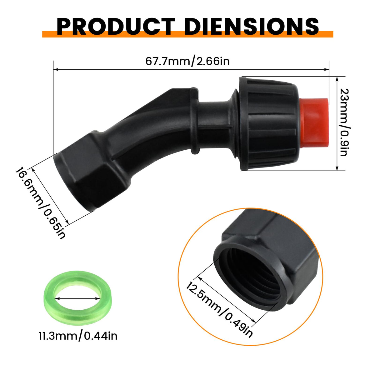 Aifeier ET nozzle tip 0.1mm blue for precise dosing in greenhouses