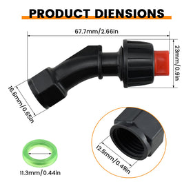 Aifeier ET nozzle tip 0.1mm blue for precise dosing in greenhouses