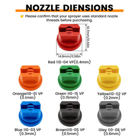 Aifeier ET nozzle tip 0.2mm green for targeted plant application