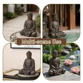 Aifeorzo resin Buddha statue weatherproof for patios and yards.