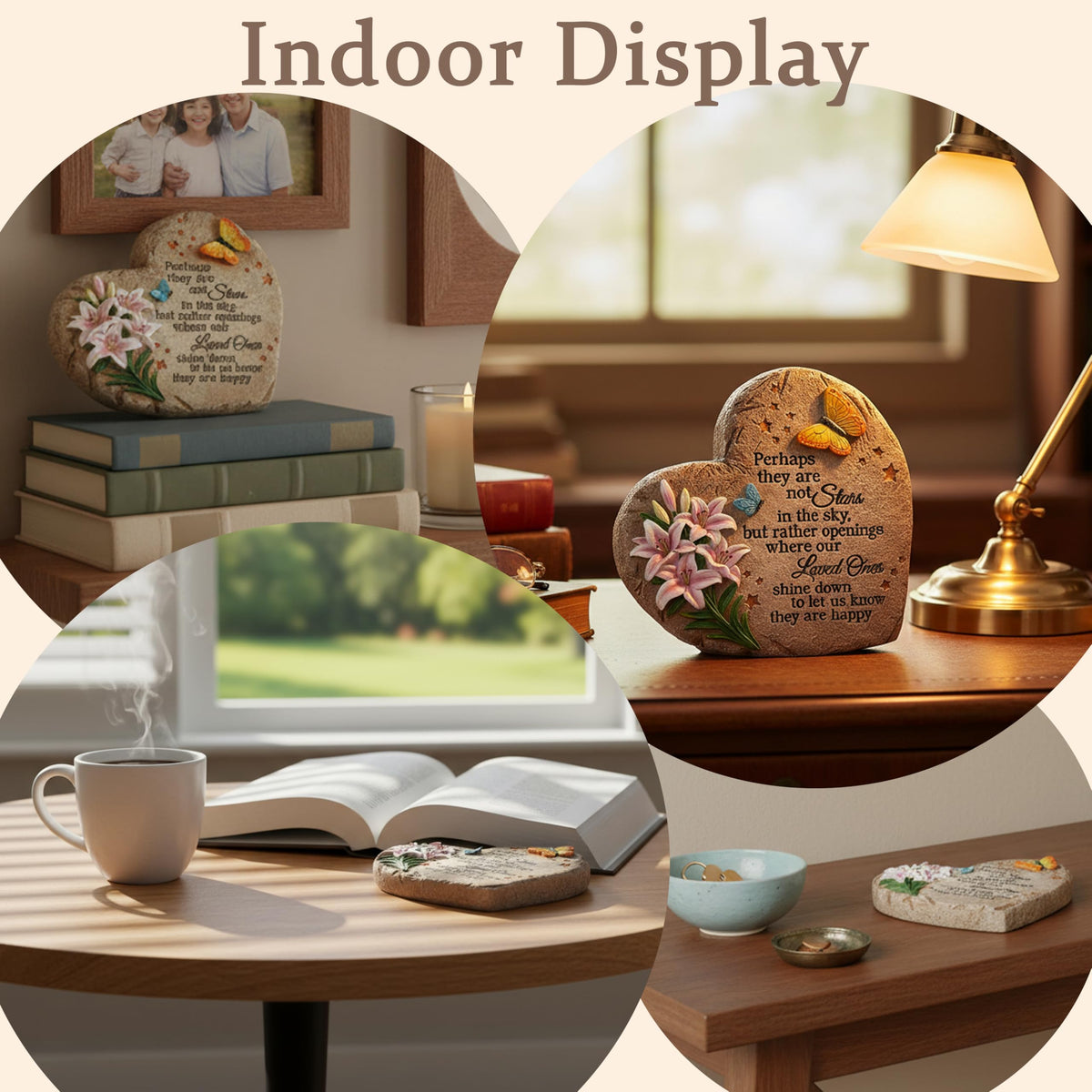 Aifeorzo desktop memorial plaque for shelf or tabletop display